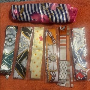 Colorful Silk Scarf and purse twillies